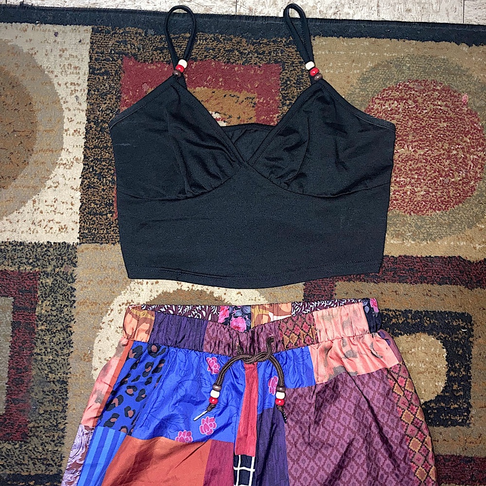 Two piece crop top & pants